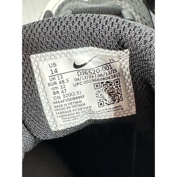 Size 14 Nike Alpha Huarache Elite 4 Mid Men's Black Baseball Cleat DJ6520-001 - Picture 8 of 8